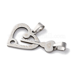 201 Stainless Steel Pendants&nbsp;STAS-Q342-45P