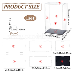 Transparent Acrylic Display Boxes&nbsp;ODIS-WH0329-95A