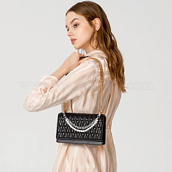 2Pcs 2 Colors Plastic Imitation Pearl Beaded Double Strand Bag Handles&nbsp;DIY-SC0030-94