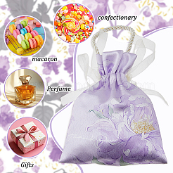 Rectangle Polyester Candy Gift Drawstring Bags&nbsp;ABAG-WH0062-03