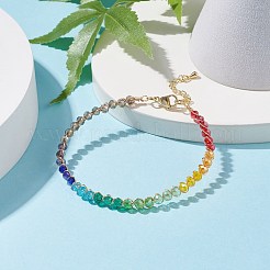 Glass Braided Anklet&nbsp;AJEW-AN00493