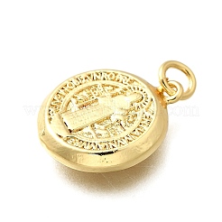 Brass Pendants&nbsp;KK-P295-44B-G