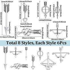 48Pcs 8 Styles DIY Jewelry Making Finding Kits&nbsp;DIY-SC0028-56