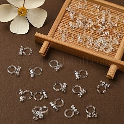 Plastic Clip-on Earring Findings&nbsp;KY-YW0001-45