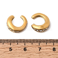304 Stainless Steel Rhinestone Cuff Earrings for Women&nbsp;EJEW-A165-01G