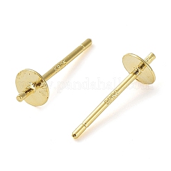 925 Sterling Silver Stud Earring Findings&nbsp;STER-E068-01A-G