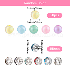 50Pcs Round Opaque Acrylic Beads&nbsp;MACR-SC0002-35