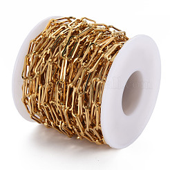 304 Stainless Steel Paperclip Chains&nbsp;CHS-S008-010G