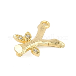 Brass Crystal Rhinestone Letter Links Connector Charms&nbsp;KK-S395-06G-Y