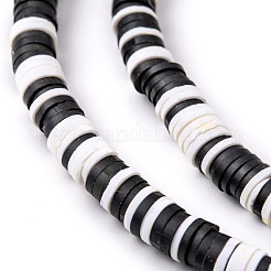Handmade Polymer Clay Beads Strands&nbsp;CLAY-R089-6mm-T02B-02