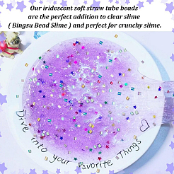 80G 8 Colors Plastic Tube Beads&nbsp;KY-HY0001-14B