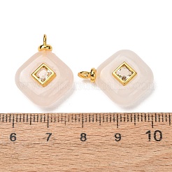 Natural Rose Quartz Pendants&nbsp;GG-CBAA798-03G-01