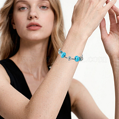 DIY Brass European Style Bracelet Making Kits&nbsp;DIY-SP0006-80