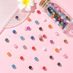 120Pcs 12 Colors Round Imitation Cat Eye Resin Beads&nbsp;RESI-CJ0004-65