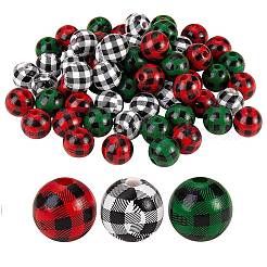 105Pcs 3 Colors Natural Wooden Beads&nbsp;WOOD-SZ0001-13