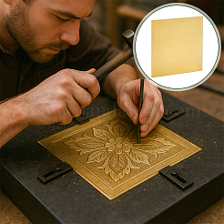 Brass Sheets&nbsp;DIY-WH0568-37B