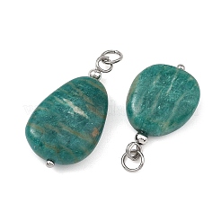 Natural Amazonite Pendants&nbsp;PALLOY-JF05881-02