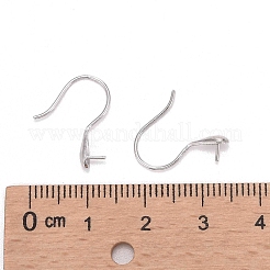 Anti-Tarnish Rhodium Plated 925 Sterling Silver Earring Hooks&nbsp;STER-E041-14P