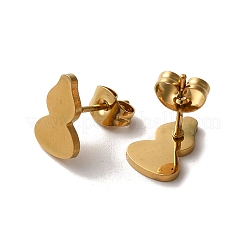 PVD Vacuum Plating 304 Stainless Steel Stud Earrings&nbsp;EJEW-Z040-12G