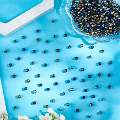 Electroplate Transparent Glass Beads Strands&nbsp;EGLA-LT0001-02B