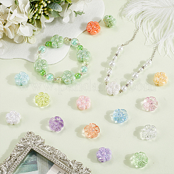 112Pcs 14 Colors Transparent & Opaque Acrylic Beads&nbsp;OACR-SP0001-28
