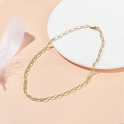 Brass Link Chains Necklaces for Men Women&nbsp;NJEW-JN03769