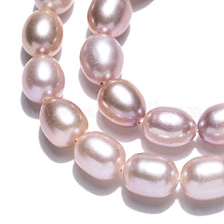 Natural Cultured Freshwater Pearl Beads Strands&nbsp;PEAR-N012-06W