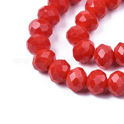 Electroplate Glass Beads Strands&nbsp;EGLA-A044-P8mm-A22
