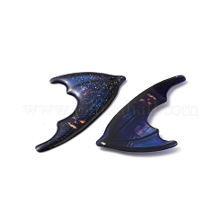 Translucent Resin Glitter Powder Pendants&nbsp;X1-RESI-TAC0018-18B