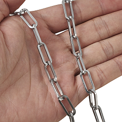 304 Stainless Steel Paperclip Chains&nbsp;CHS-YS0001-02P