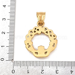 Hand Polished 304 Stainless Steel Pendants Ion Plating(IP)&nbsp;LS-STAS-K316-04G
