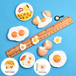 10Pcs 10 Style Fried Egg Pendants for DIY Jewelry Making Finding Kit&nbsp;DIY-SZ0005-84