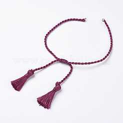 Polyester DIY Braided Bracelet Making&nbsp;MAK-K018-A