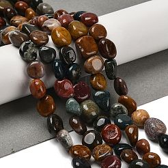 Natural Ocean Jasper Beads Strands&nbsp;G-P497-01E-90A