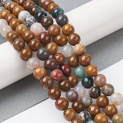 Natural Ocean Jasper Beads Strands&nbsp;G-C102-B01-01