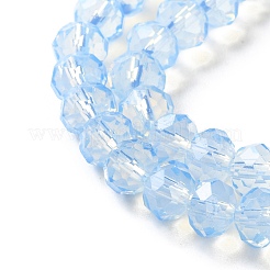 Baking Paint Transparent Glass Beads Strands&nbsp;DGLA-A034-J8MM-D01