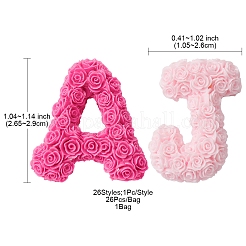 26Pcs 26 Styles Opaque Resin 26 Letter Cabochons&nbsp;RESI-YW0001-39