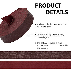 Flat Imitation Leather Cord&nbsp;OCOR-WH0086-69C-02