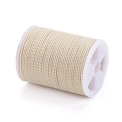 Round Waxed Polyester Cord&nbsp;X-YC-G006-01-1.0mm-12