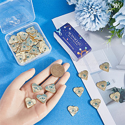 40Pcs Rack Plating Alloy Enamel Pendants&nbsp;PALLOY-SC0013-22
