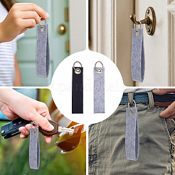 30Pcs 2 Colors Non-Woven Fabric Keychains&nbsp;KEYC-SP0001-64