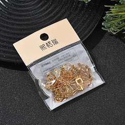 SHEGRACE Brass Clip-on Earring Findings&nbsp;XGR0141G-138G