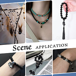 Natural Obsidian Beads Strands&nbsp;G-PH0028-8mm-14