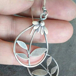 Alloy Dangle Earrings&nbsp;WGEEEF7-01