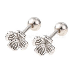 S999 Fine Silver Stud Earrings&nbsp;EJEW-C179-01P