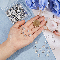 200Pcs 5 Styles 201 Stainless Steel Charms&nbsp;STAS-HS0001-12