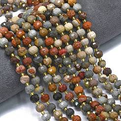 Natural Ocean Jasper Beads Strands&nbsp;G-K389-E70-01