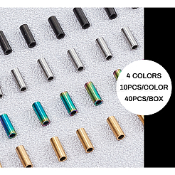304 Stainless Steel Tube Beads&nbsp;STAS-CA0001-12