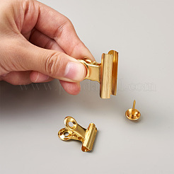 Iron Clips and Round Head Drawing Pins&nbsp;AJEW-TA0001-14G