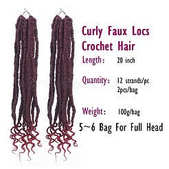 Curly Faux Locs Crochet Hair&nbsp;OHAR-G005-12A